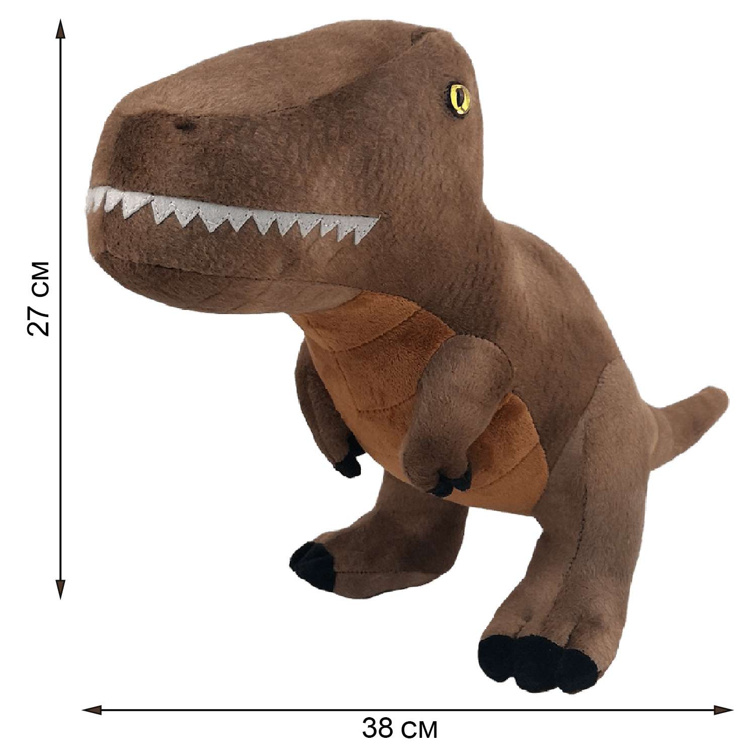 Мягкая игрушка All About Nature Динозавр тираннозавр Рекс 43 см - фото 2