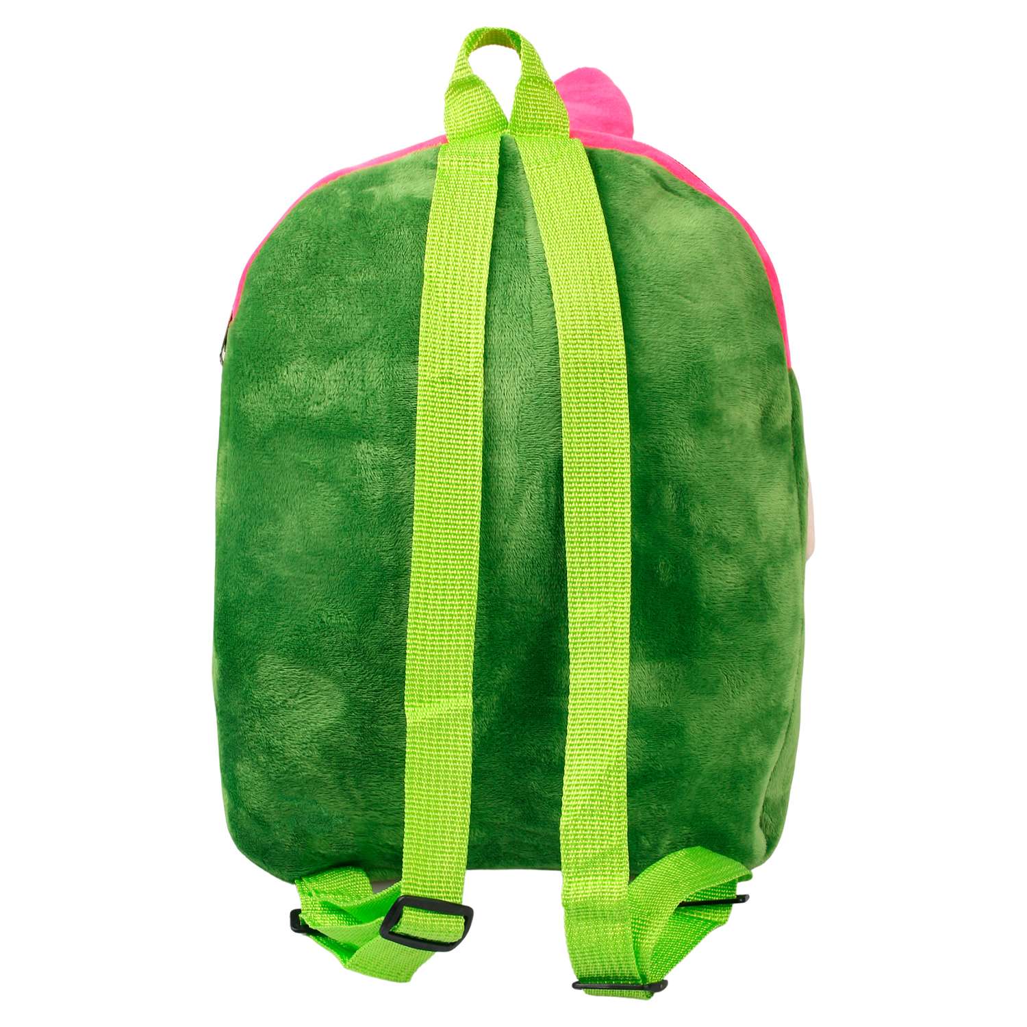 Рюкзак-игрушка Little Mania салатовый Авокадо с кепочкой фуксия - фото 3