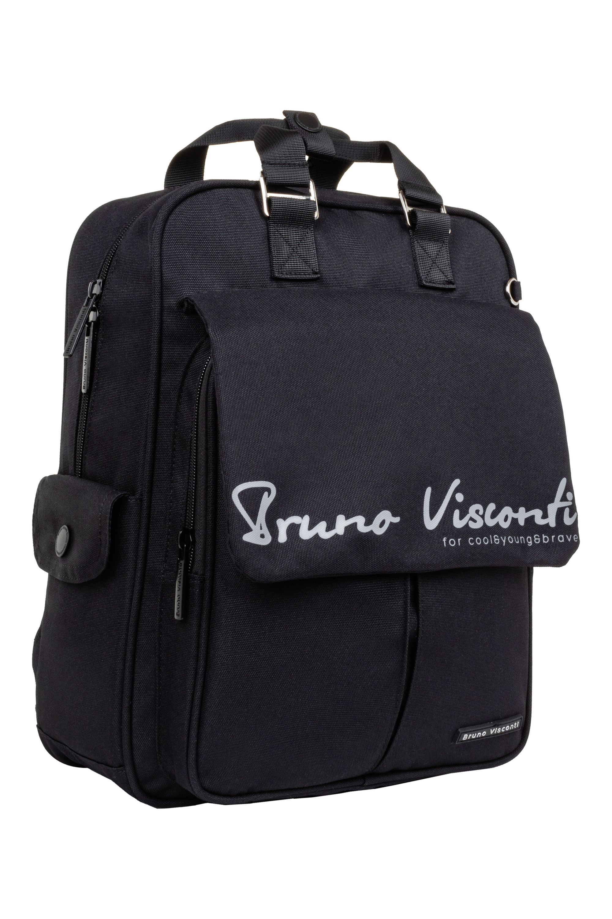 Сумка-рюкзак Bruno Visconti черный - фото 1