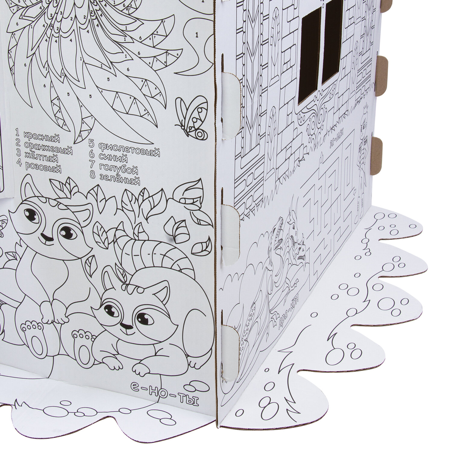 Домик раскраска Brauberg картонный игровой развивающий 880363 - фото 16