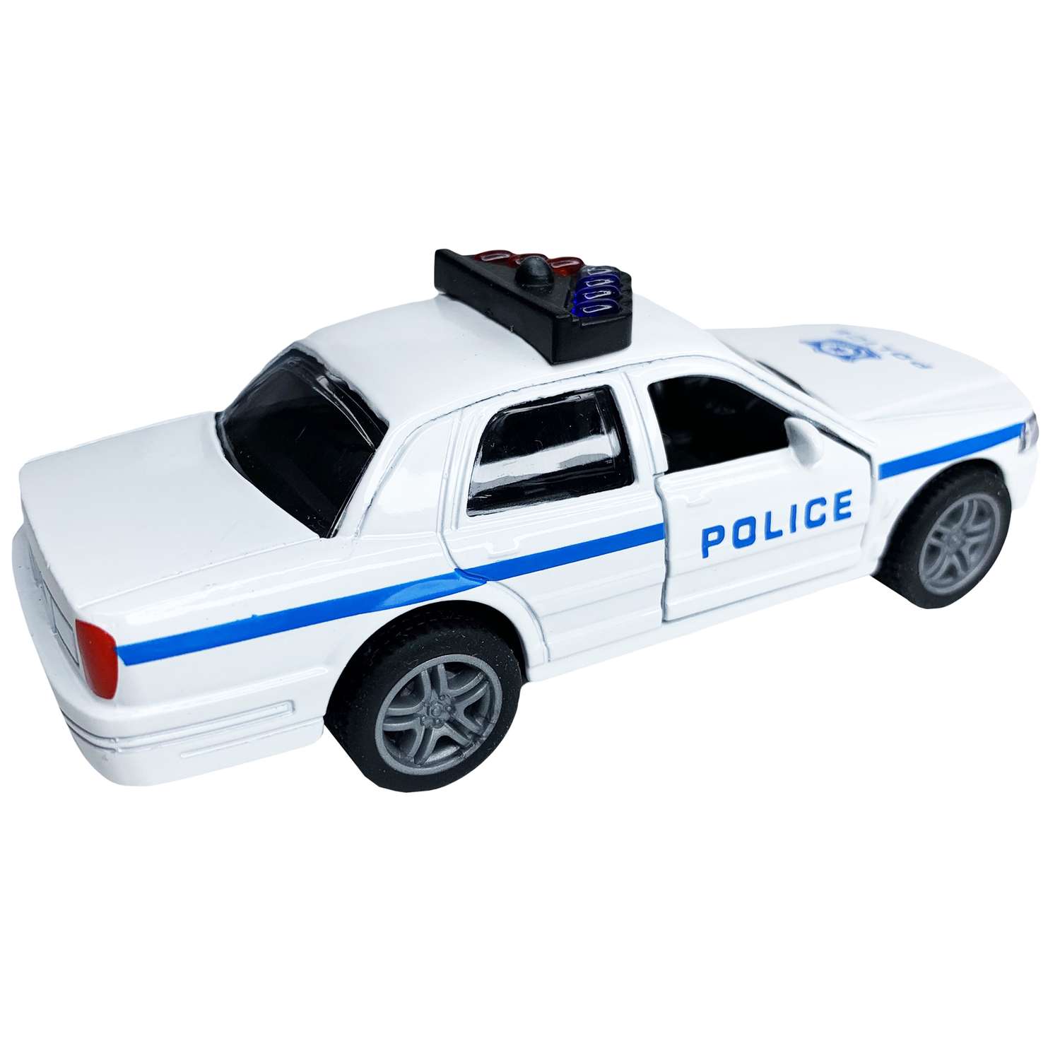 Машинка полицейская BalaToys металлическая с открывающимися дверьми 1 к 32 Model32PoliceW - фото 3