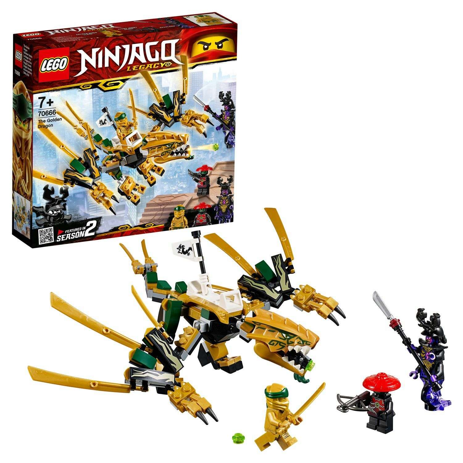 Конструктор LEGO Ninjago Золотой Дракон 70666 - фото 1