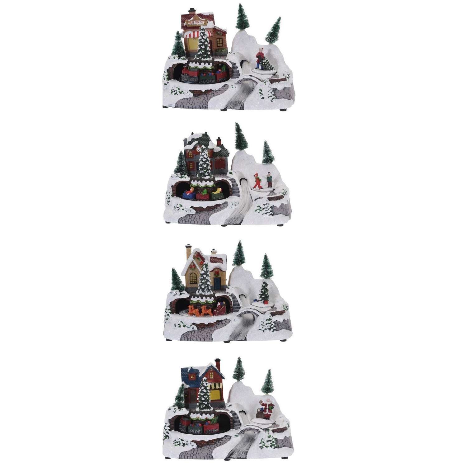Декоррация KOOPMAN Рождественский домик с подсветкой 24*15.7*17см в ассортименте ACD003024 - фото 1