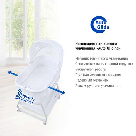 Колыбель-кроватка SIMPLICITY GL4060 Auto romby white