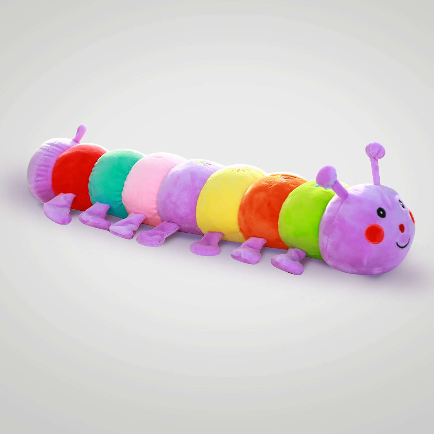 Игрушка-подушка Glamuriki гусеница цветная - фото 1