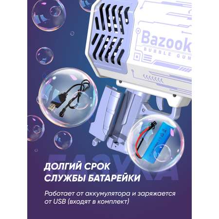 Генератор мыльных пузырей TrendToys пистолет большой миниган Bazooka NTT1280