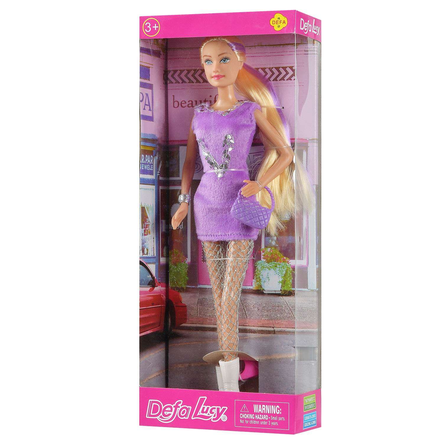 Кукла Lucy Junfa Гламурная вечеринка в сиреневом платье 8271d/фиолетовое - фото 2