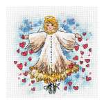 Набор для вышивания крестом Созвездие МК-114 Сердечный ангел 13*13см