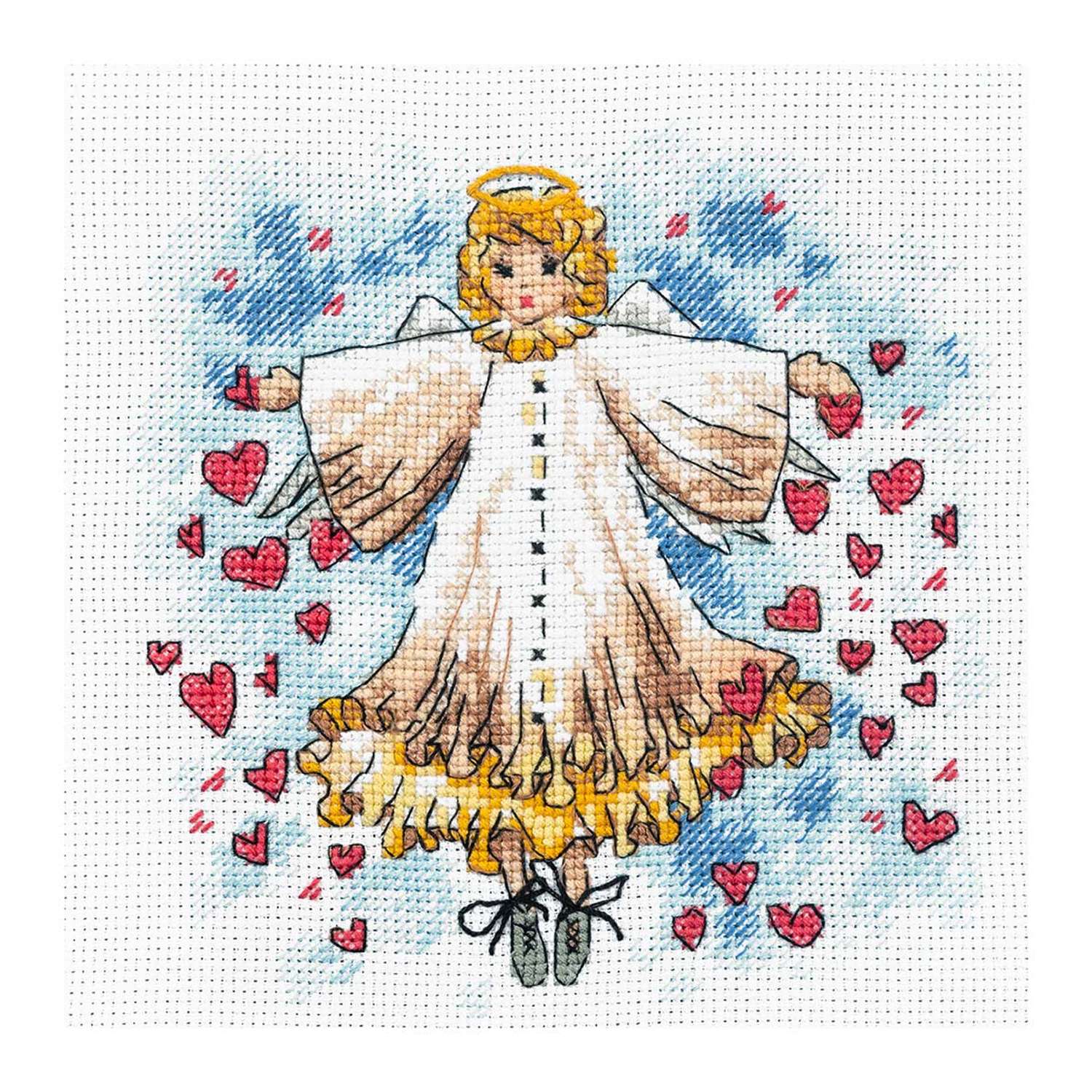 Набор для вышивания крестом Созвездие МК-114 Сердечный ангел 13*13см - фото 1