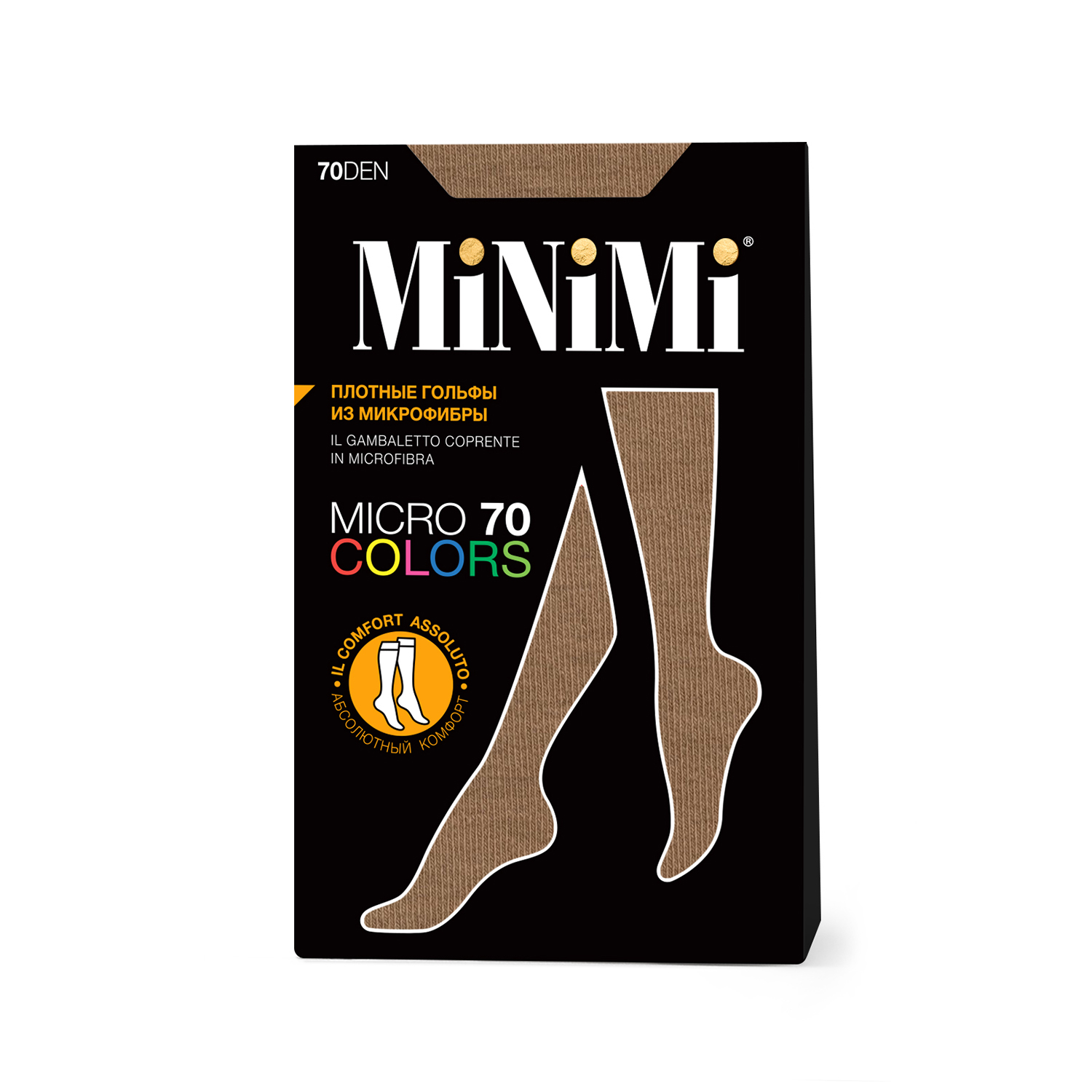 Гольфы MiNiMi МП Mini MICRO COLORS 70 гольфы Caramello 0 - фото 2