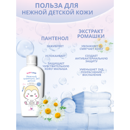 Шампунь 2в1 детский Диталир нежный Babyland