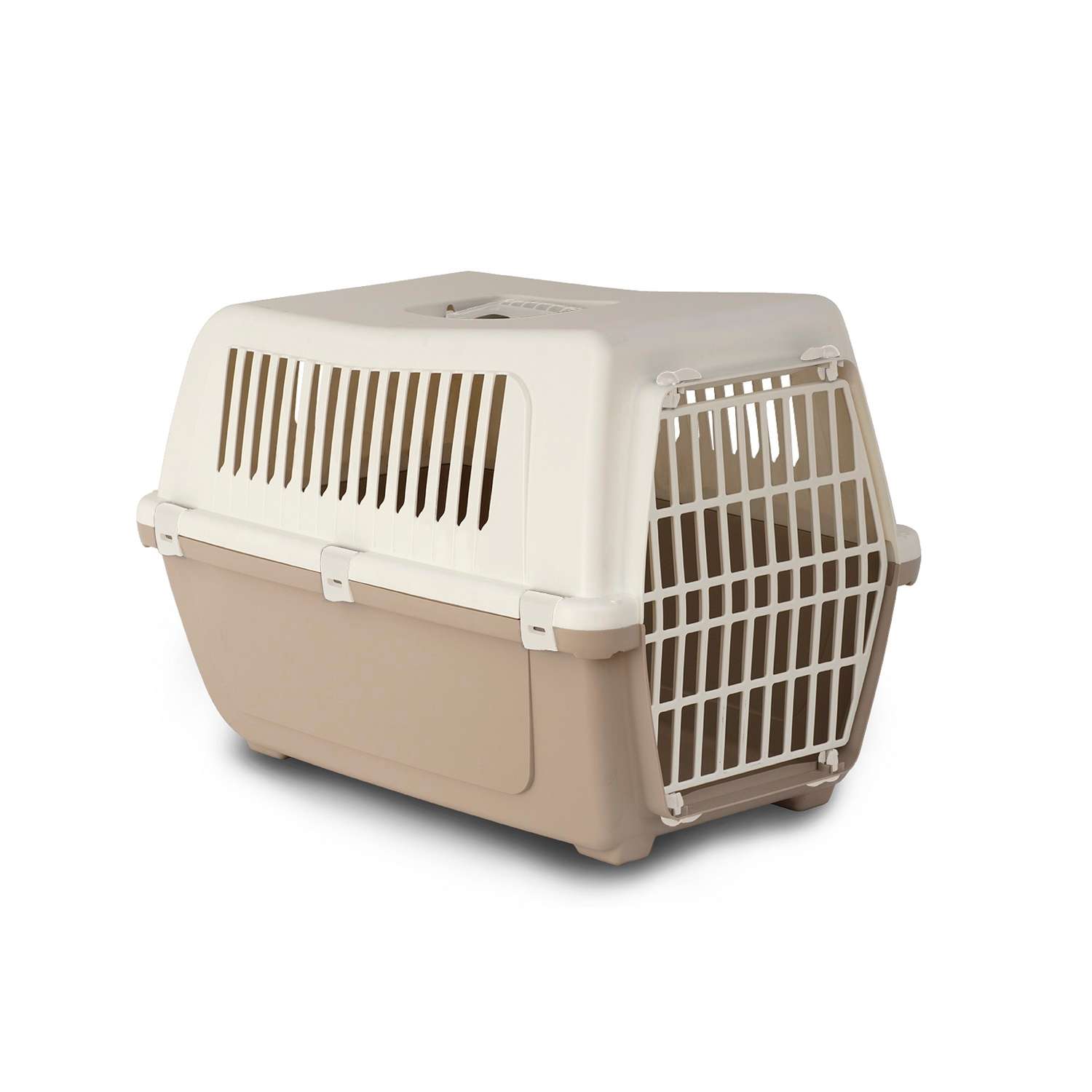 Переноска для животных L Lilli Pet контейнер для собак мелких и средних пород транспортный бокс перевозка 54*35*38 см мокко - фото 1