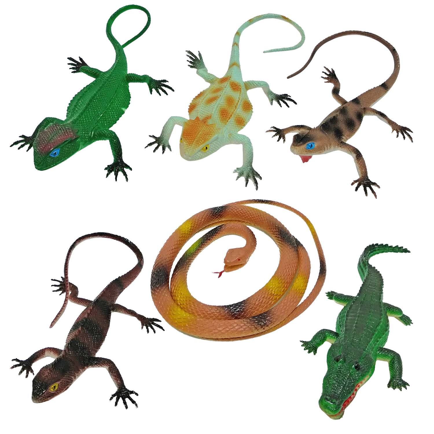 Набор игровой 1Toy В мире животных Рептилии 6предметов Т50531 - фото 1