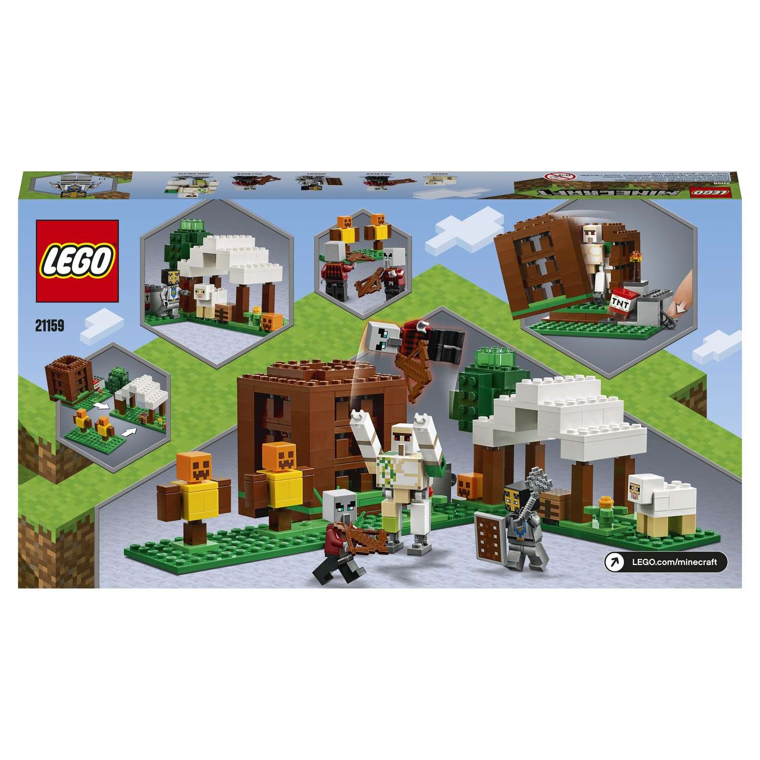 Конструктор LEGO Minecraft Аванпост разбойников 21159 - фото 3