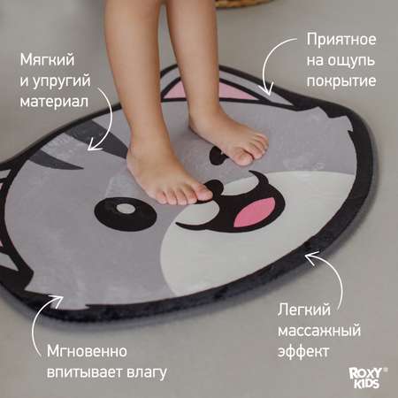 Детский мягкий коврик ROXY-KIDS для ванной Кот