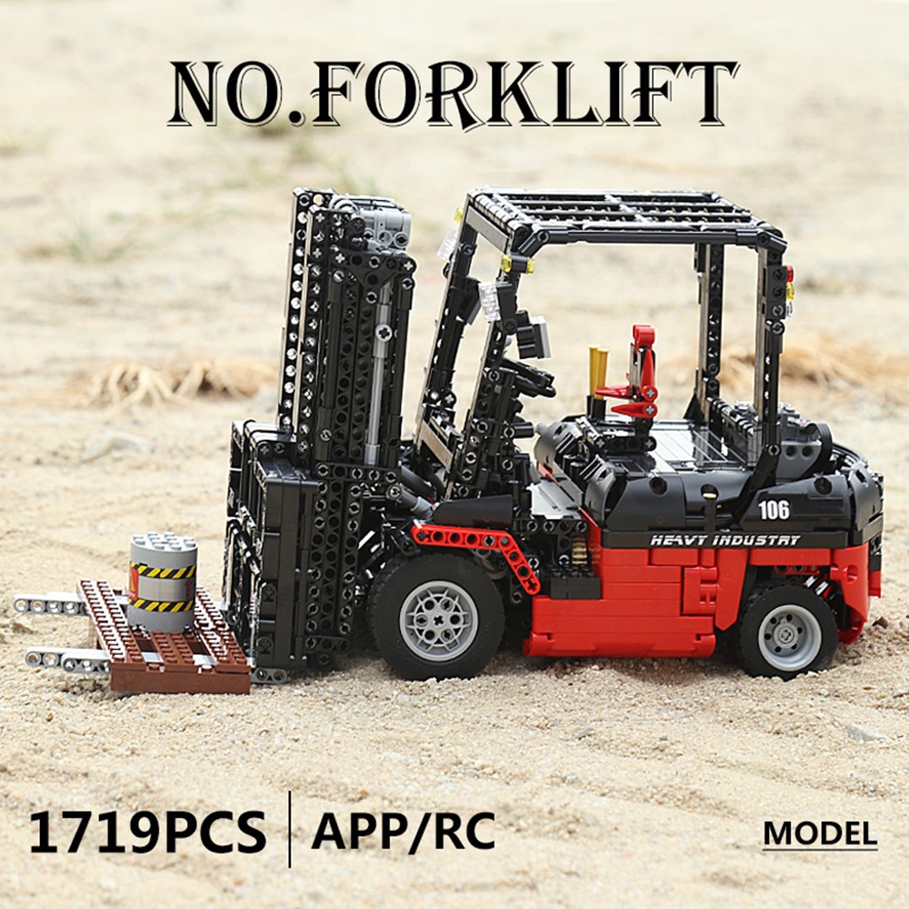 Конструктор Mould King Вилочный погрузчик Forklift Mk II с моторизацией 1719 деталей - фото 6