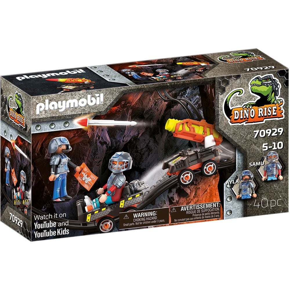 PLAYMOBIL Playm. Dino Mine Raketenkart| 70929