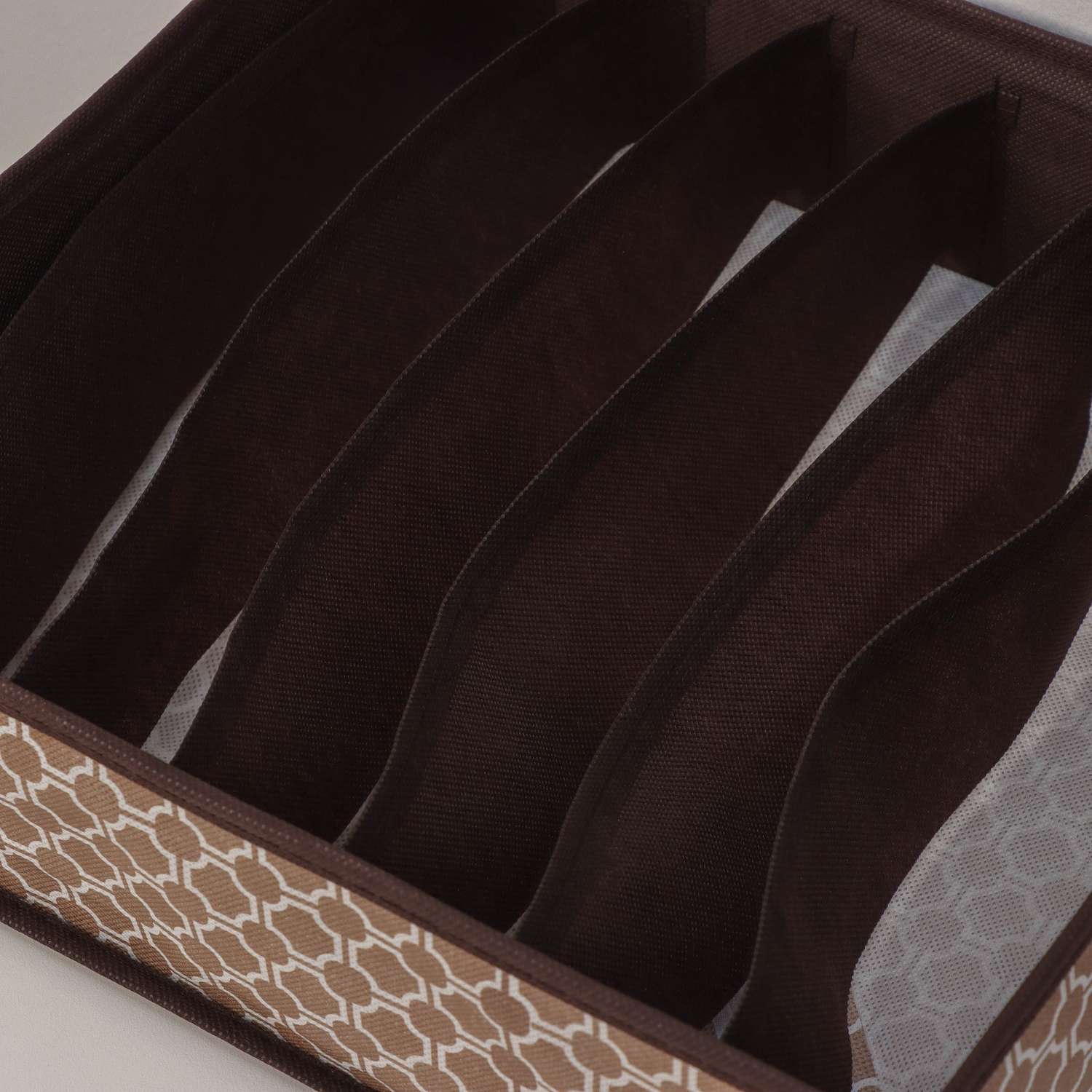 Органайзер Доляна для хранения белья «Браун» 7 отделений 34×305×10 см цвет коричневый - фото 3