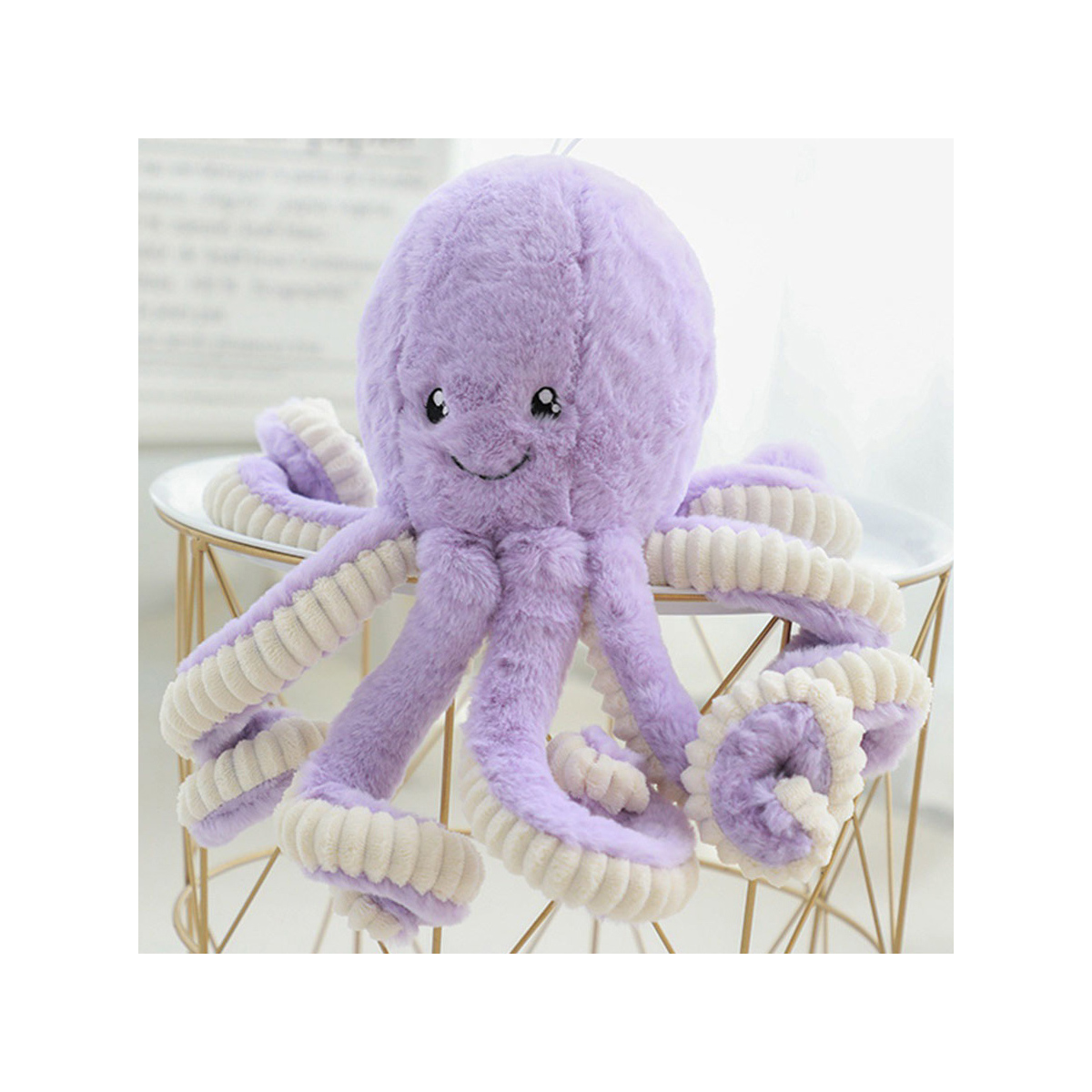 Мягкая игрушка Михи-Михи Осьминог фиолетовый 80см - фото 2
