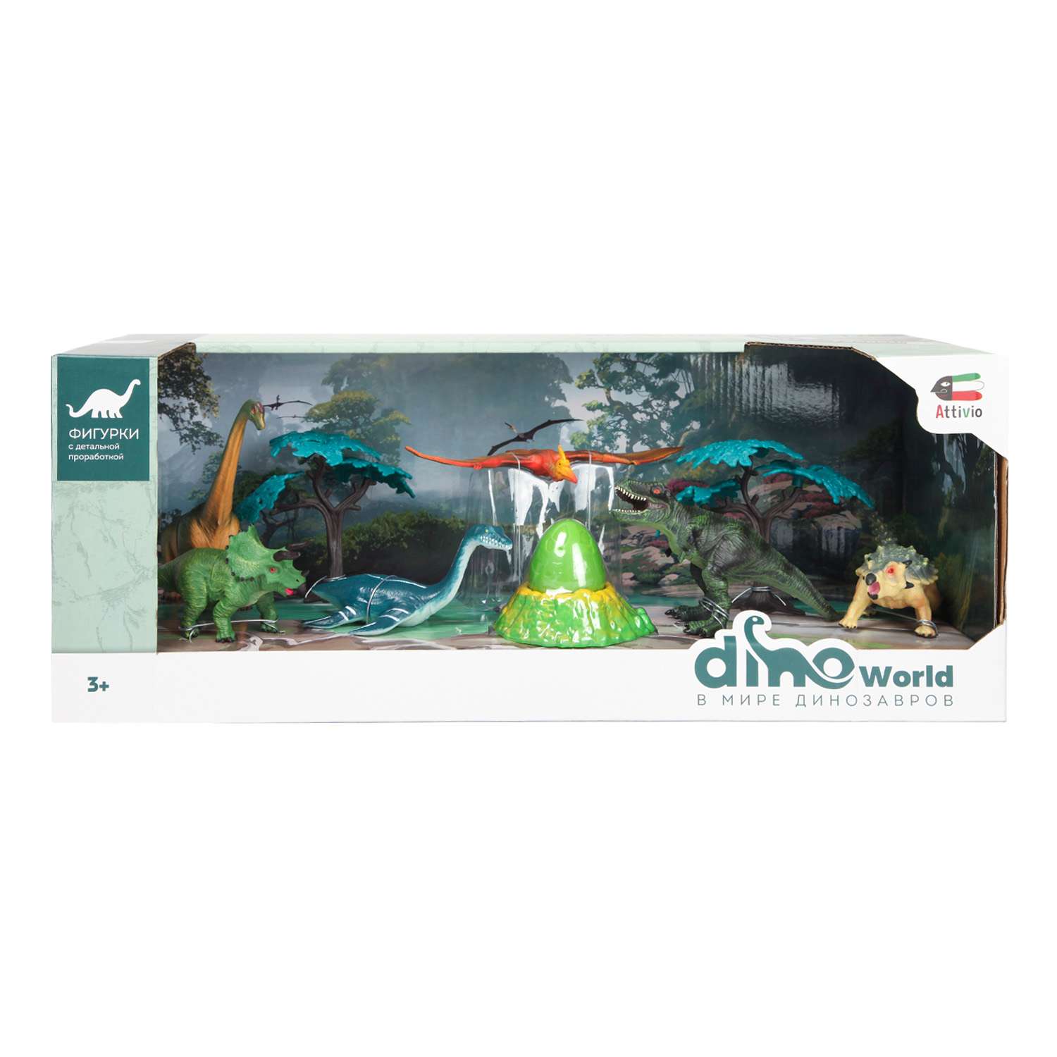 Набор фигурок Attivio Динозавры 6шт с аксессуарами OTG0936397 - фото 2