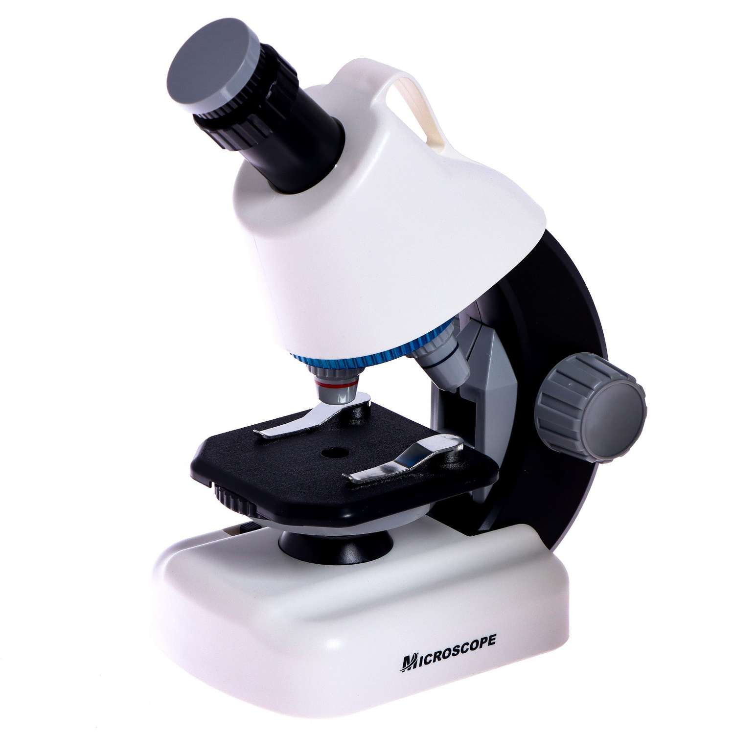 Микроскоп Sima-Land «Юный ученый» кратность х100 х400 х1200 подсветка цвет белый - фото 2