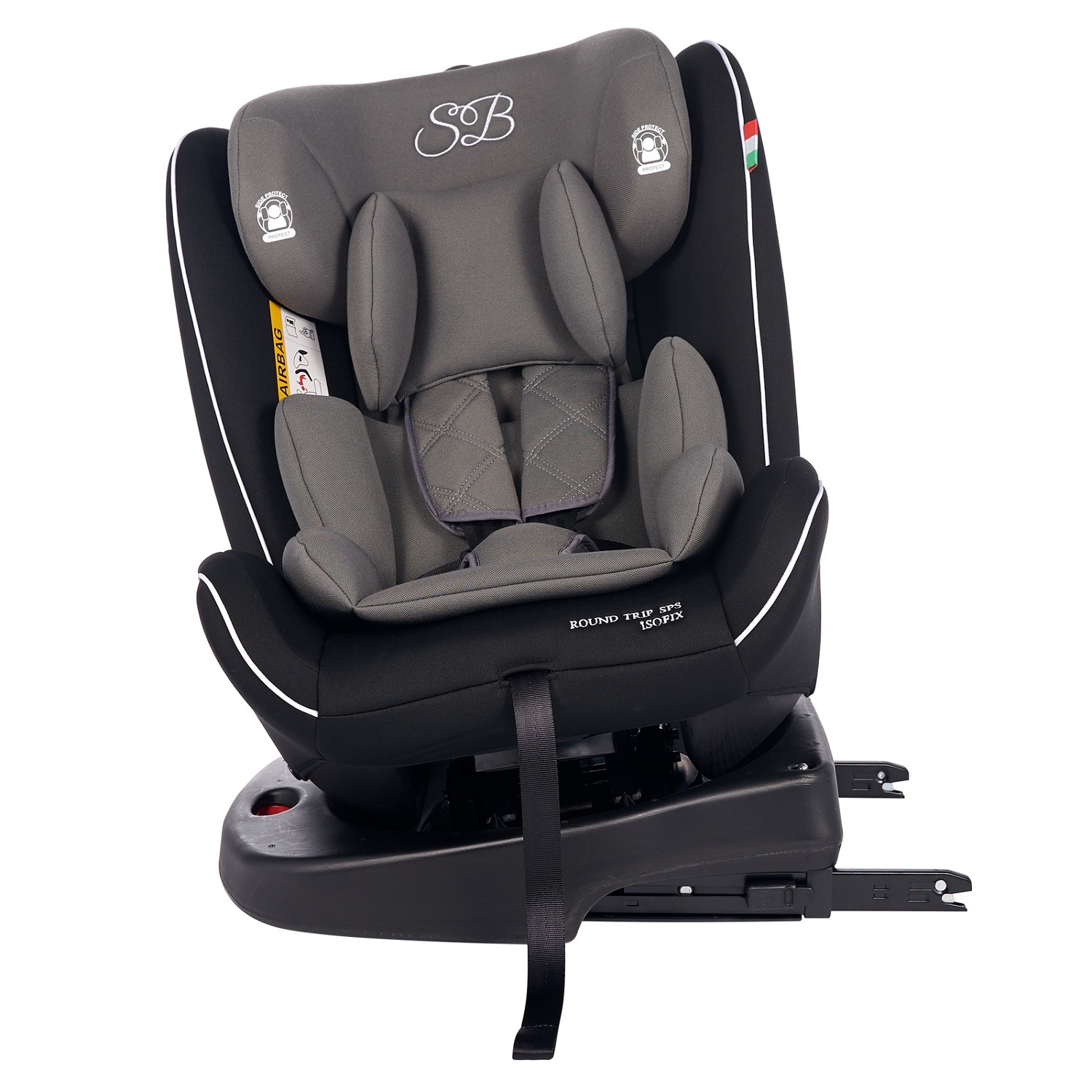 Автокресло Sweet Baby Round Trip SPS Isofix Grey Black - фото 7