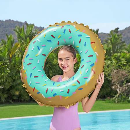 Круг BESTWAY надувной для плавания 91 см Пончик
