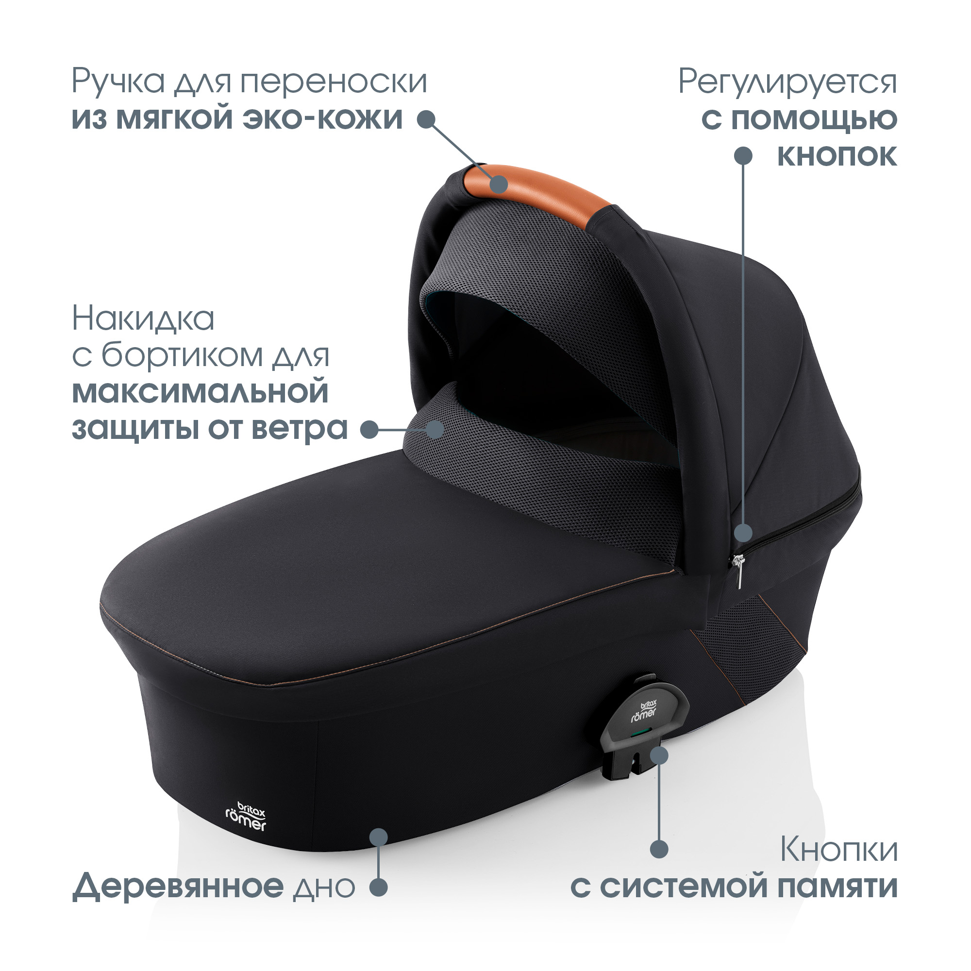 Коляска прогулочная Britax Roemer Smile III Fossil grey - фото 5