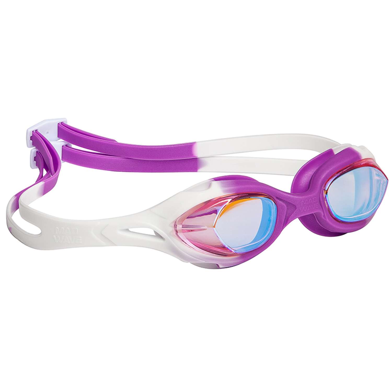 Очки для плавания Mad Wave Rocket rainbow M0430 09 0 09W Фиолетовый - фото 1