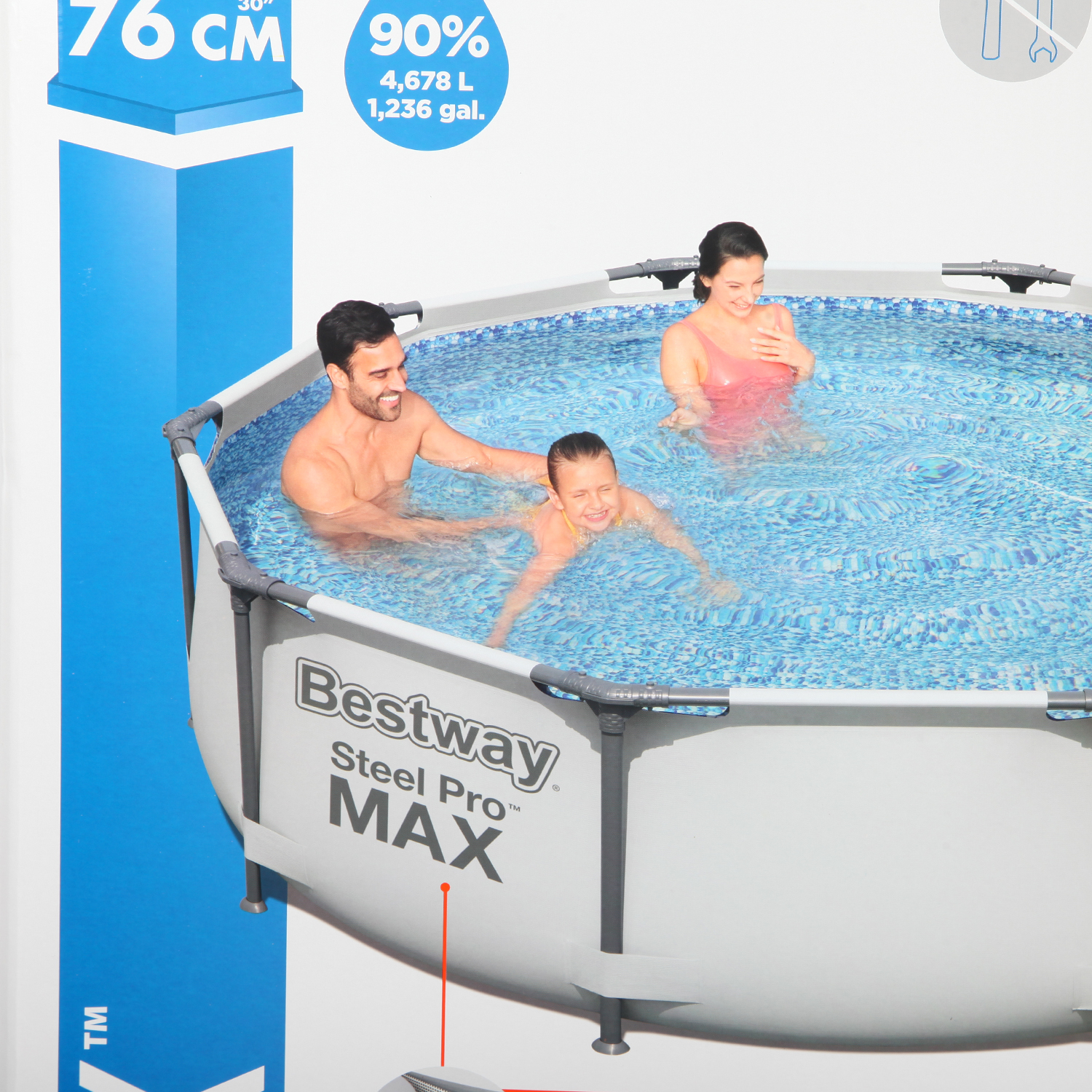 Бассейн каркасный Bestway с насосом 56408 - фото 4