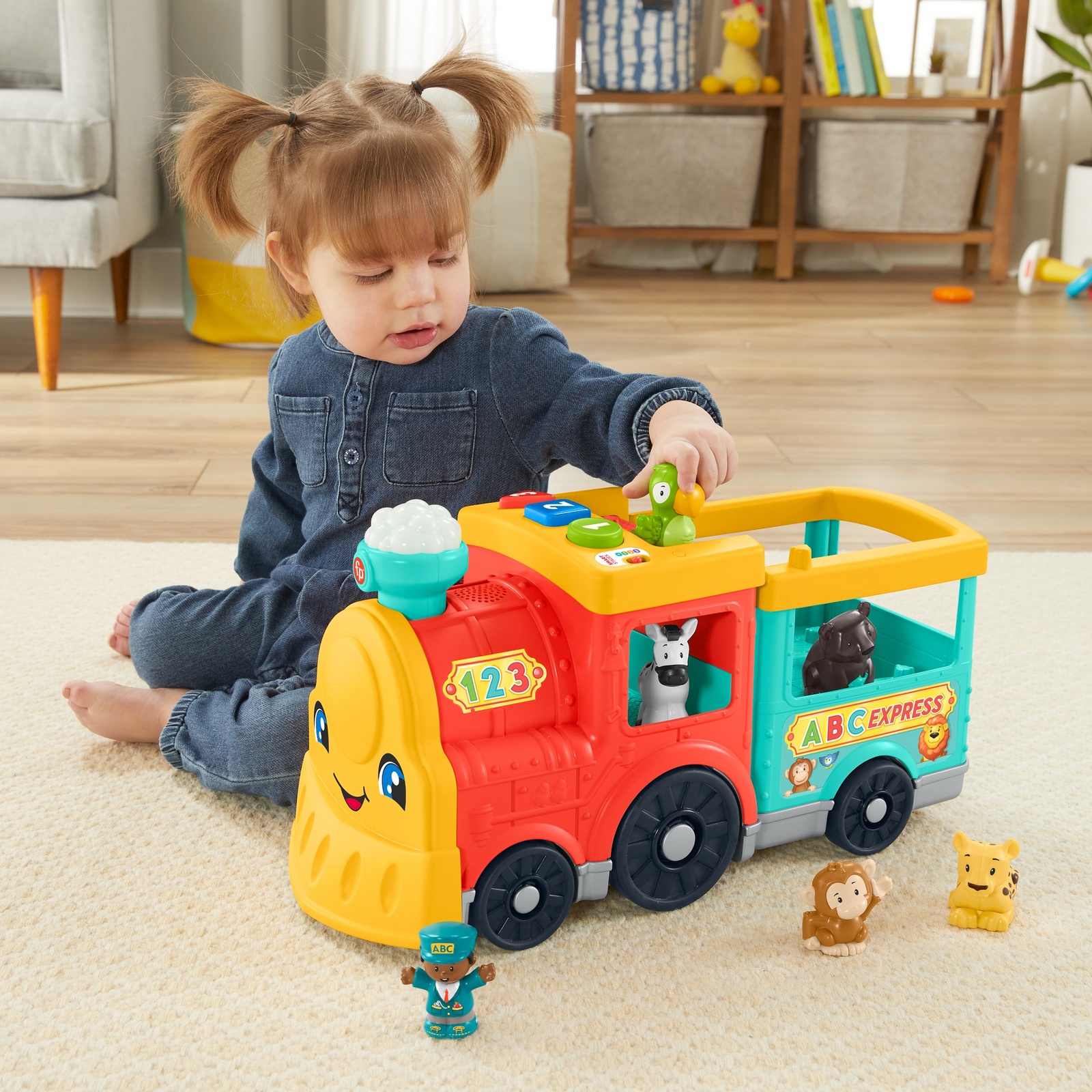 Игрушка Fisher Price Little People АБВ-экспресс с животными HHH21 - фото 21