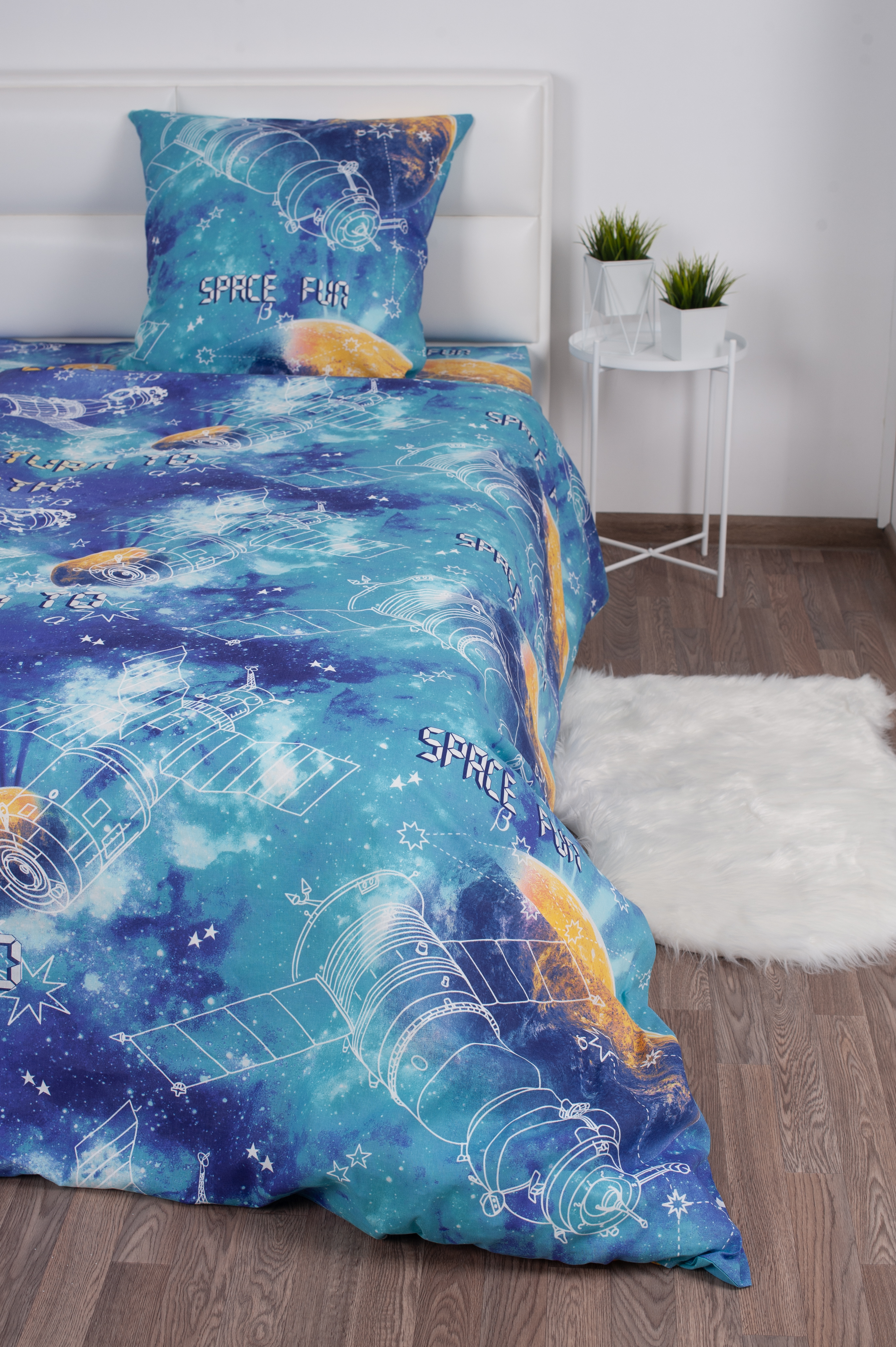 Комплект постельного белья MILANIKA Галактика 3 предмета - фото 5
