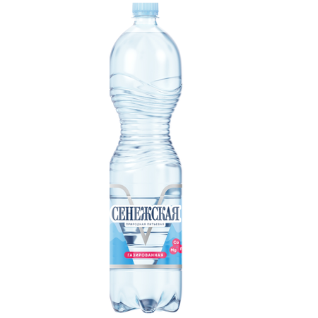 Вода питьевая Сенежская 1.5 л газированная (6 шт в упаковке)
