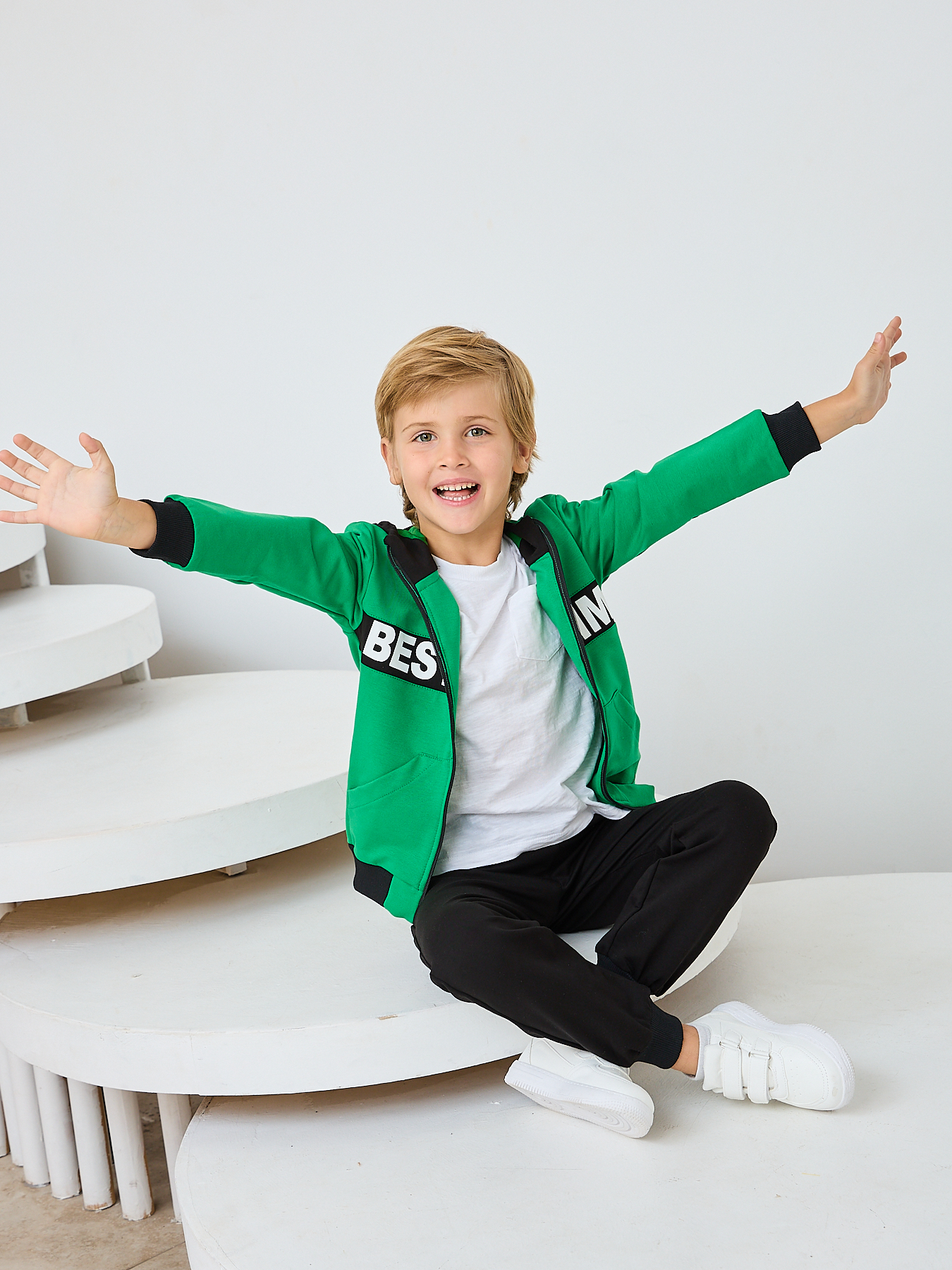 Костюм спортивный Mil Art kids 1902201528SUIT-SPORT-TITLE-GREEN - фото 6