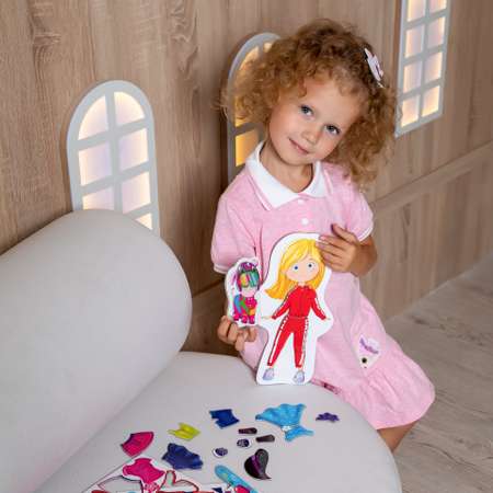Магнитная игра Roter Kafer кукла-одевашка Alice and Polly