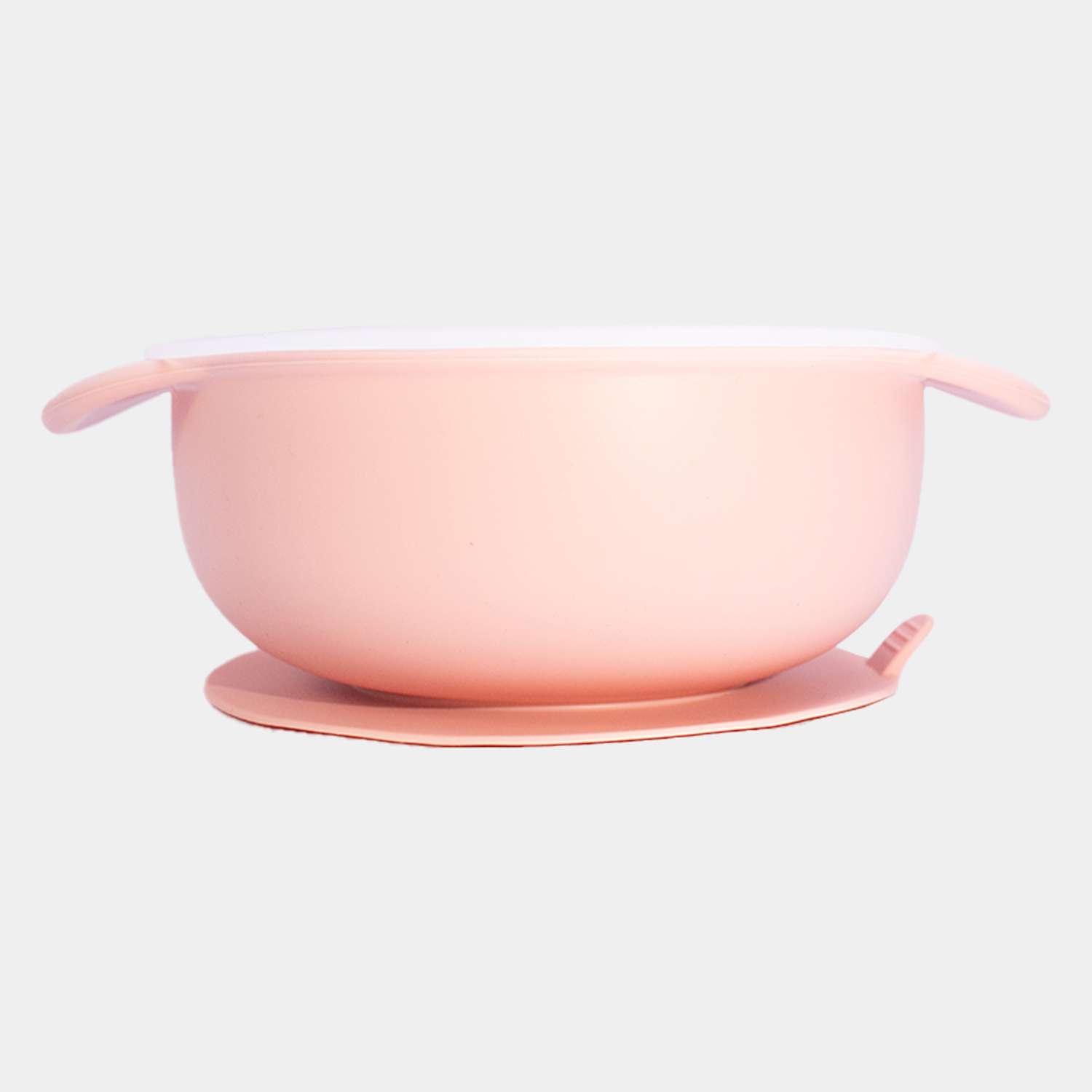 Набор детской посуды Moro Baby розовый: тарелка крышка ложка - фото 2