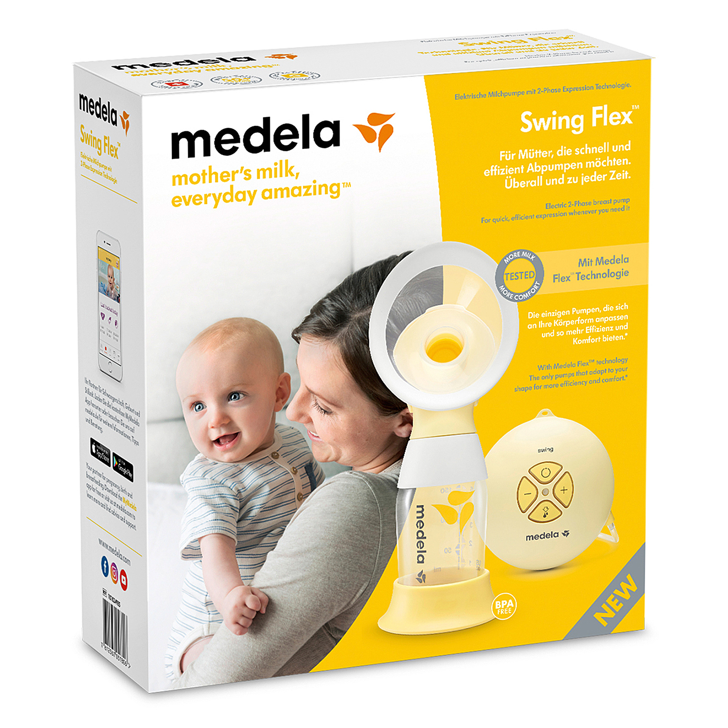 Молокоотсос Medela Swing Flex электрический 101033781 - фото 3