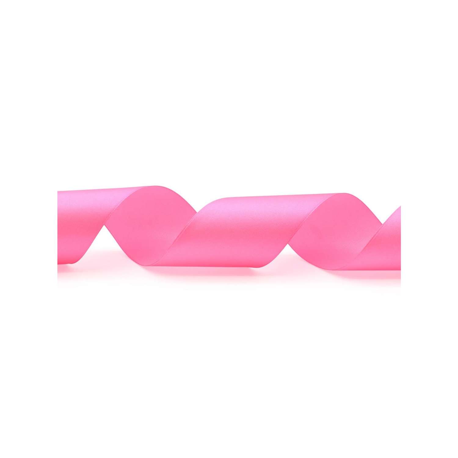 Лента Айрис атласная упаковочная флористическая 5 см 22.86 м 012 яркий розовый - фото 2