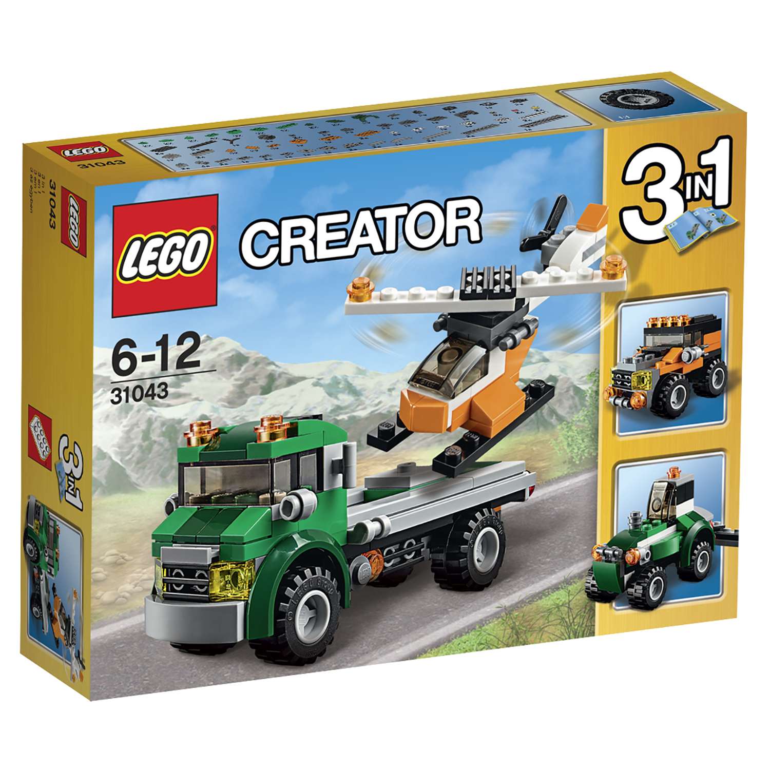 Конструктор LEGO Creator Перевозчик вертолета (31043) - фото 2