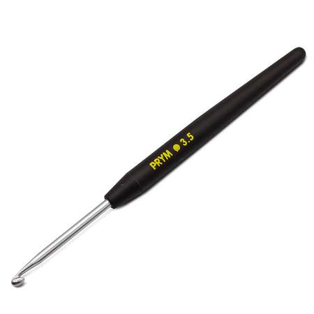 Крючок для вязания Prym SOFT с мягкой ручкой алюминиевый 3.5 мм 14 см 195175