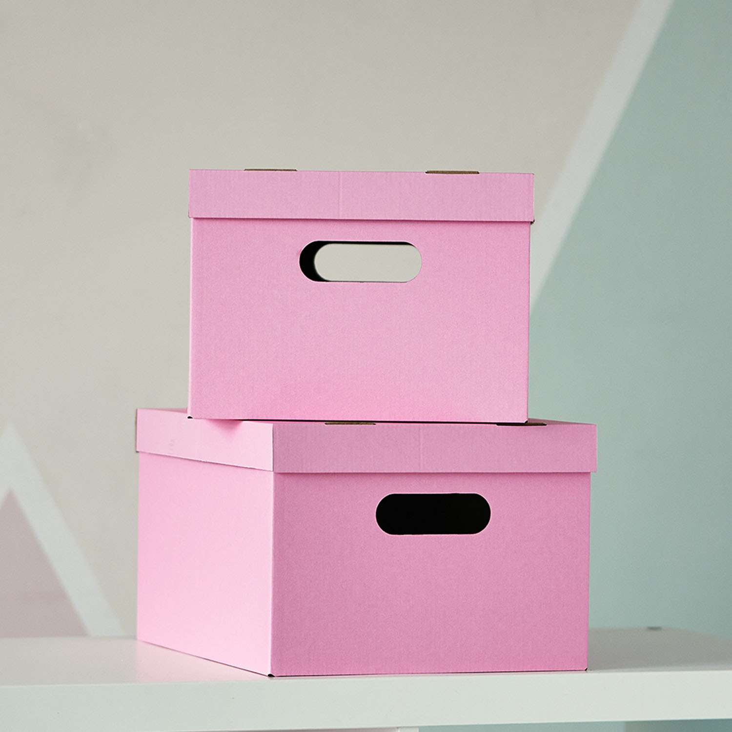 Коробка для хранения Детская Вселенная Картонная 2 шт розовый - фото 2