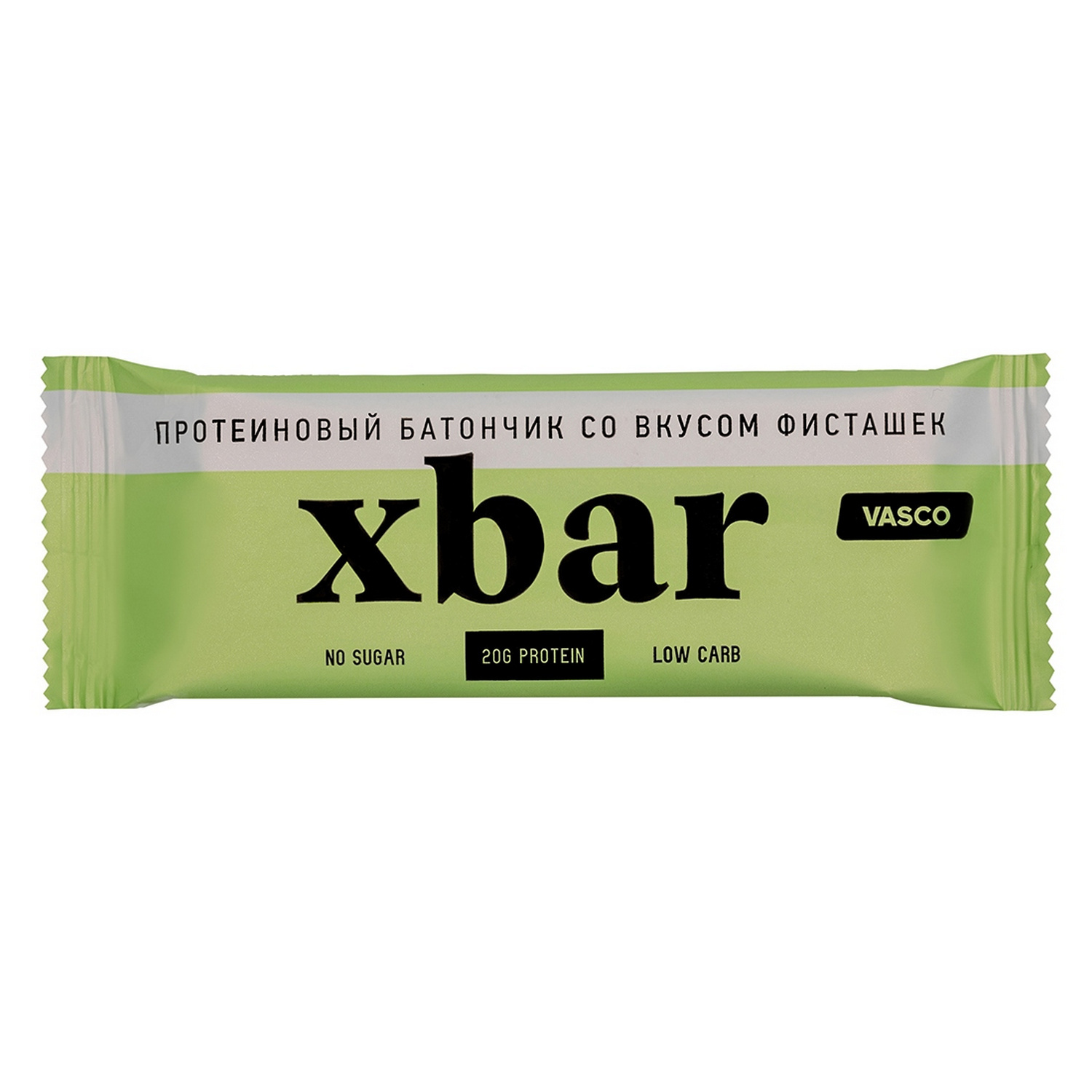 Батончик Vasco Xbar протеиновый фисташковый 60г - фото 1