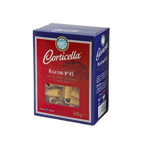 Макаронные изделия Corticella Rigatoni №45 Рифленые трубочки 500 гр