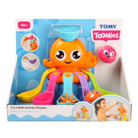 Игрушка для купания Tomy Радужный осьминог E73104C