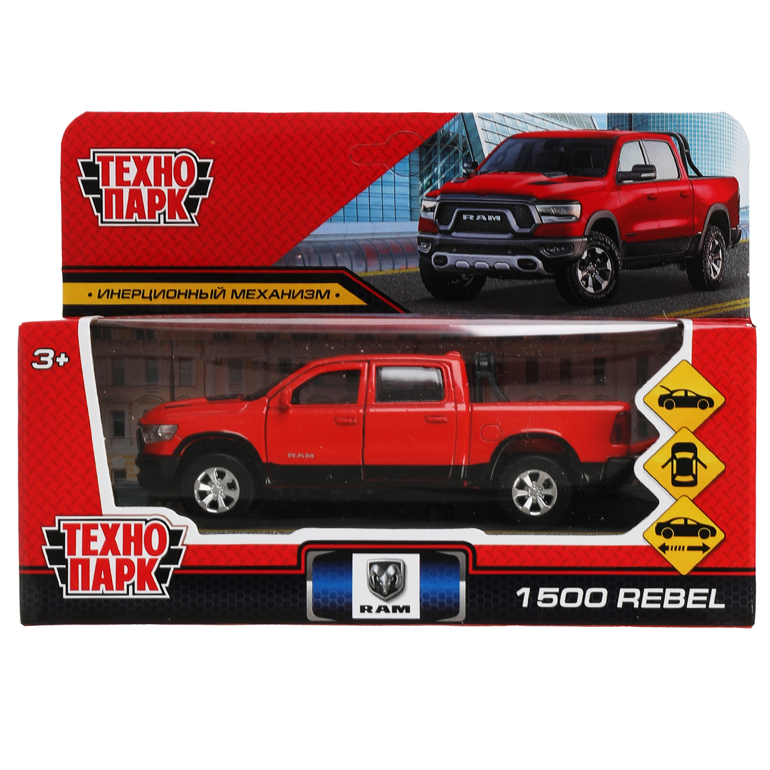 Машина Технопарк Dodge Ram 1500 Rebel 326439 купить по цене 349 ₽ в  интернет-магазине Детский мир