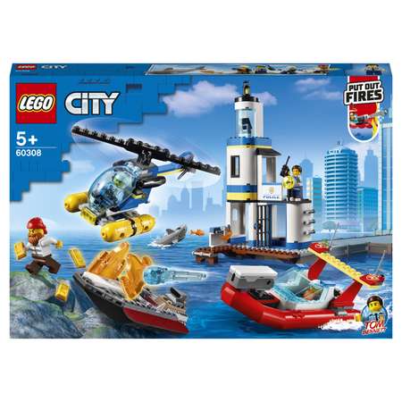 Конструктор LEGO City Police Операция береговой полиции и пожарных 60308