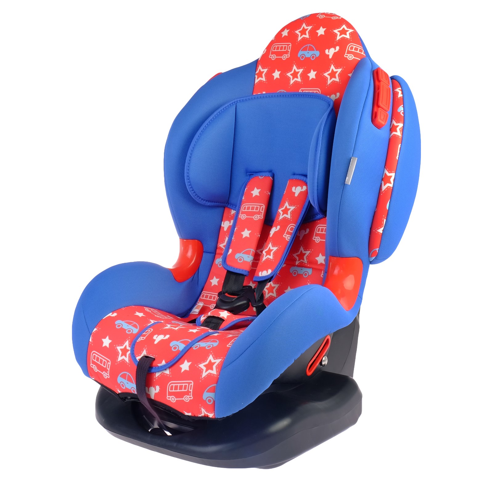 Автокресло Крошка Я Round Isofix цвет красный синий Джинс - фото 1