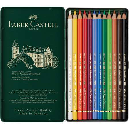 Карандаши цветные Faber Castell художественные Polychromos 12 цветов