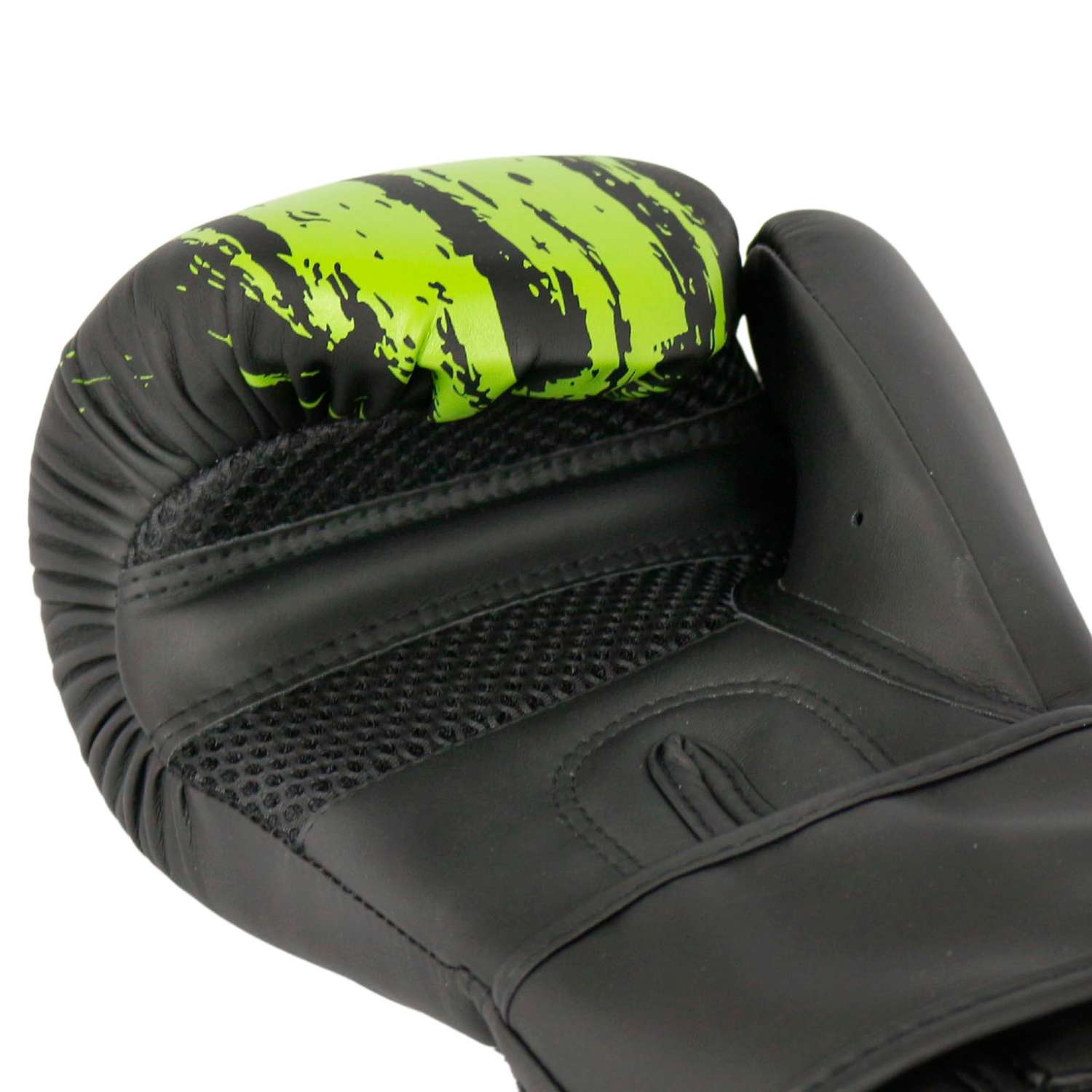 Перчатки боксерские BoyBo Stain BGS322 зеленый 6 OZ - фото 4