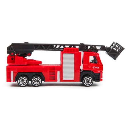 Машина MSZ 1:72 Aerial ladder fire truck Красная 37394
